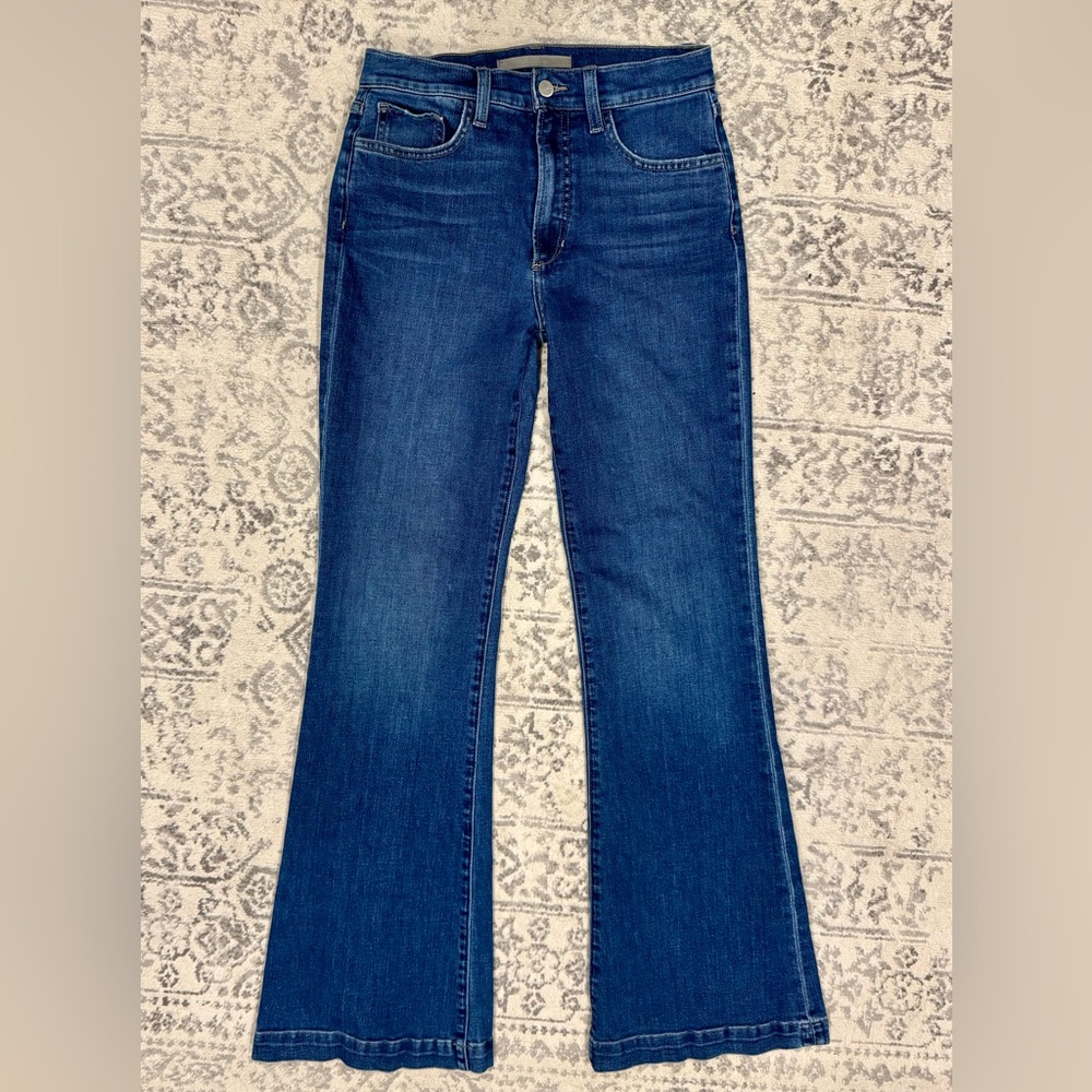 Joe's Jeans Deep Indigo Flare Wide-Leg Jeans